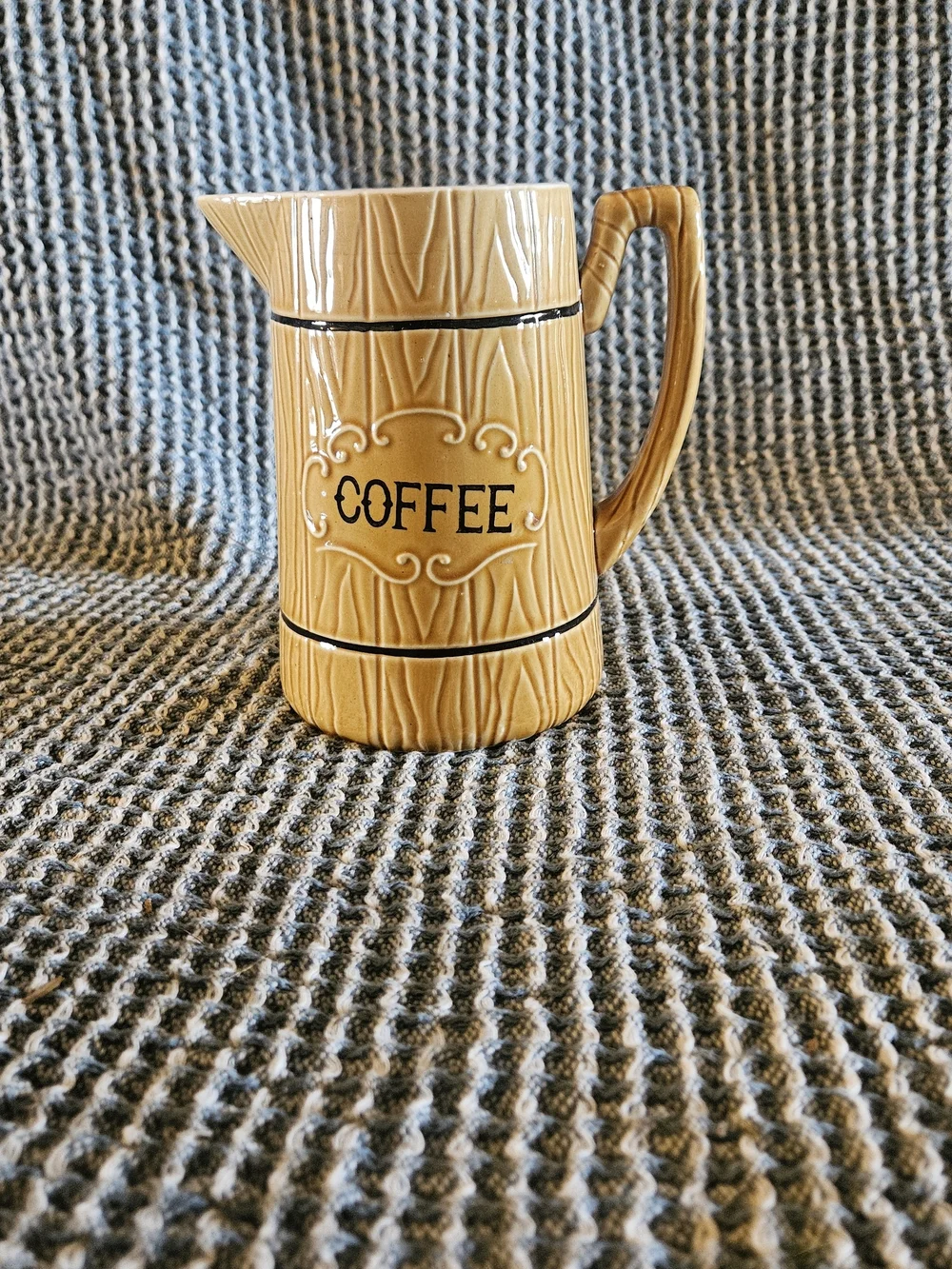 Ceramic Coffee Pitcher Jug in Tan